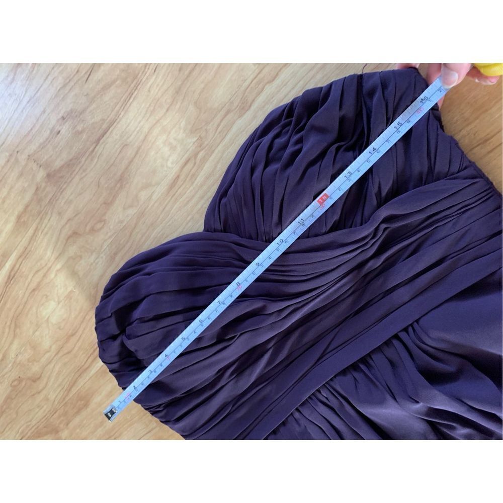 Bill Levkoff Purple strapless dress size 14 - Picture 5 of 10